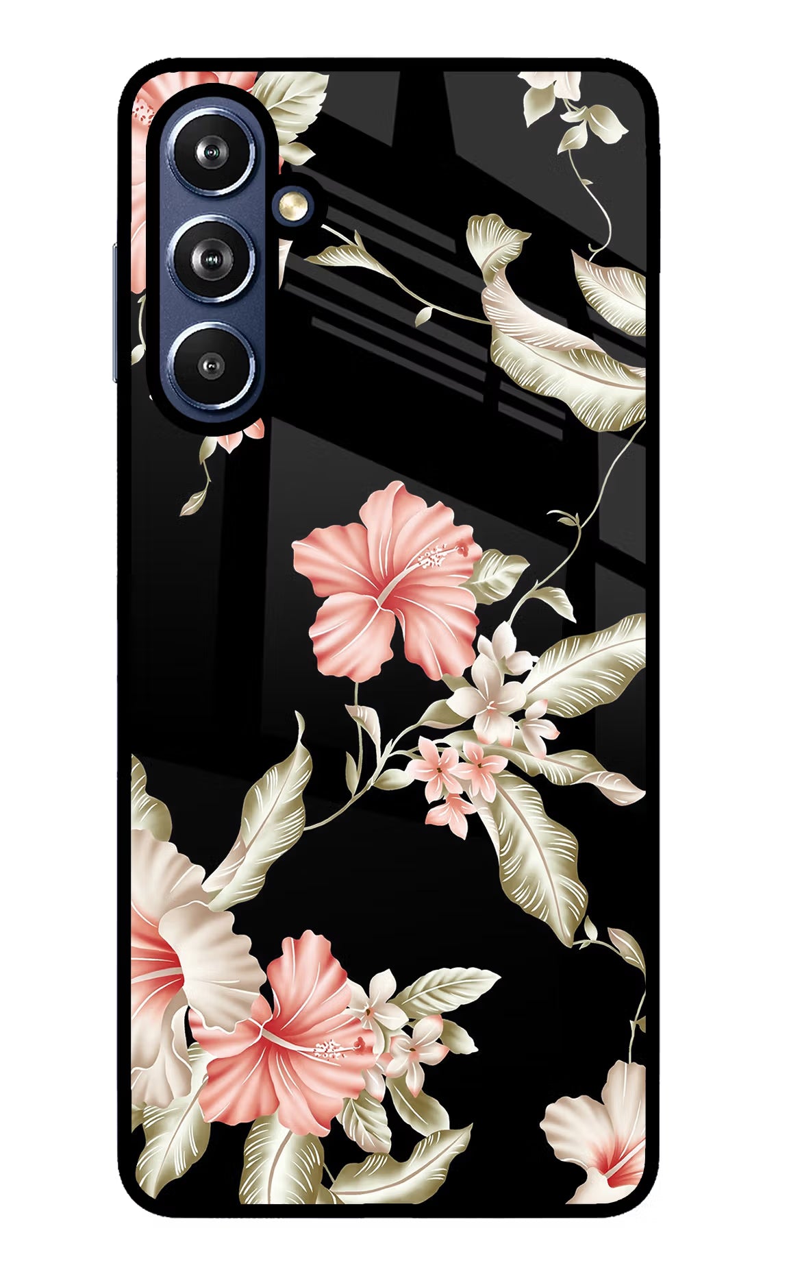 Flowers Samsung F54 5G Glass Case Back Cover by Casekaro