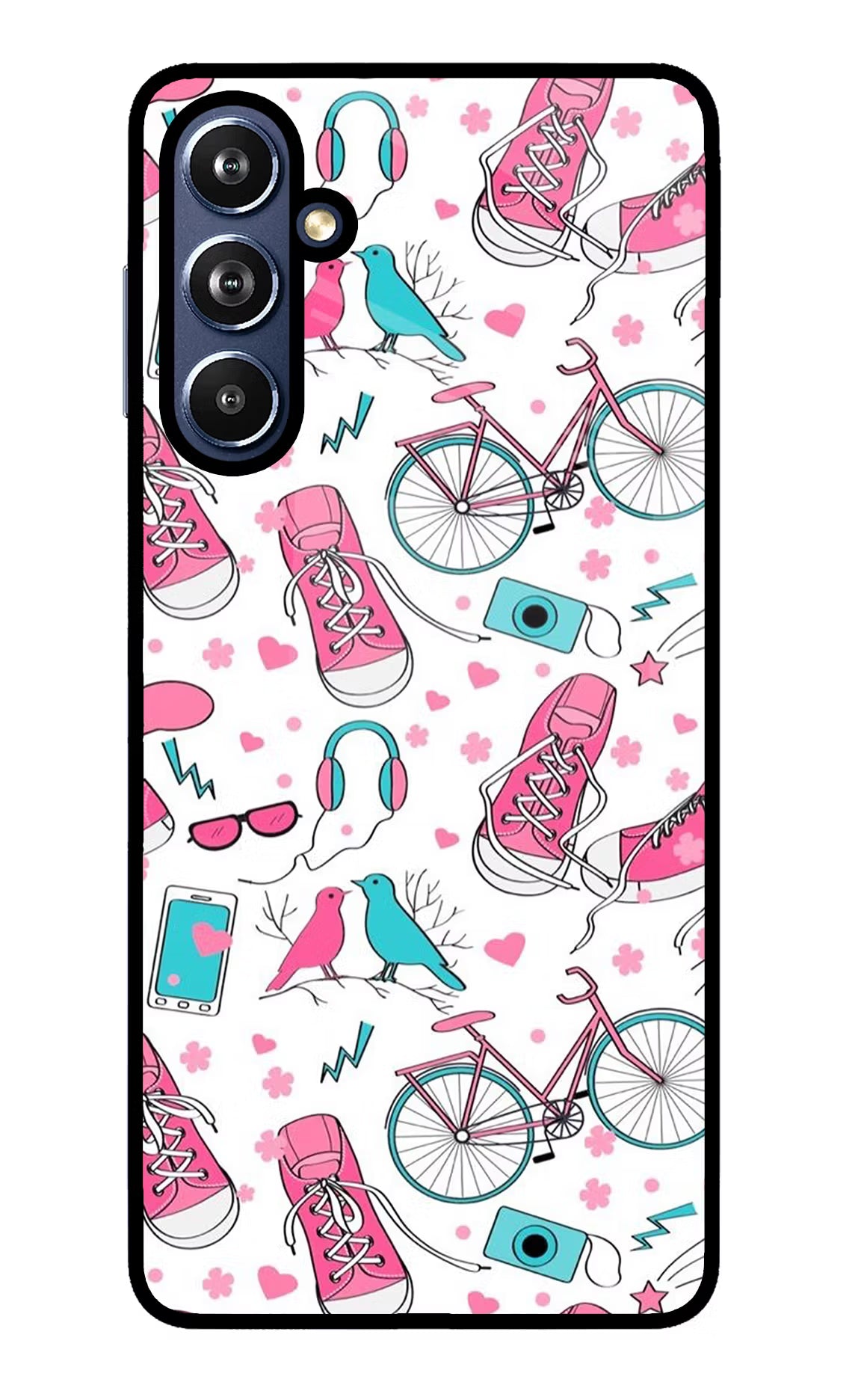 Artwork Samsung F54 5G Glass Case Back Cover by Casekaro