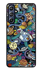 Space Abstract Samsung F54 5G Glass Case