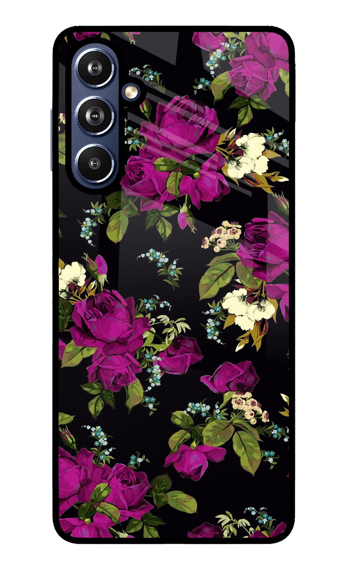 Flowers Samsung F54 5G Glass Case
