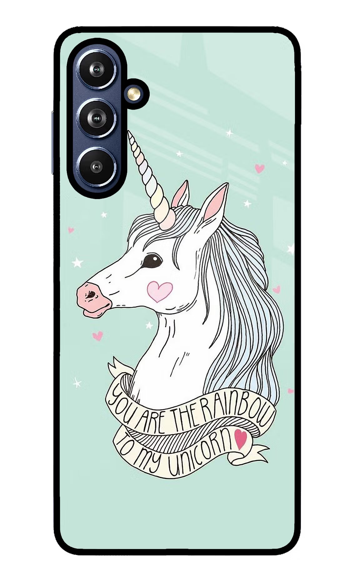 Unicorn Wallpaper Samsung F54 5G Glass Case Back Cover by Casekaro