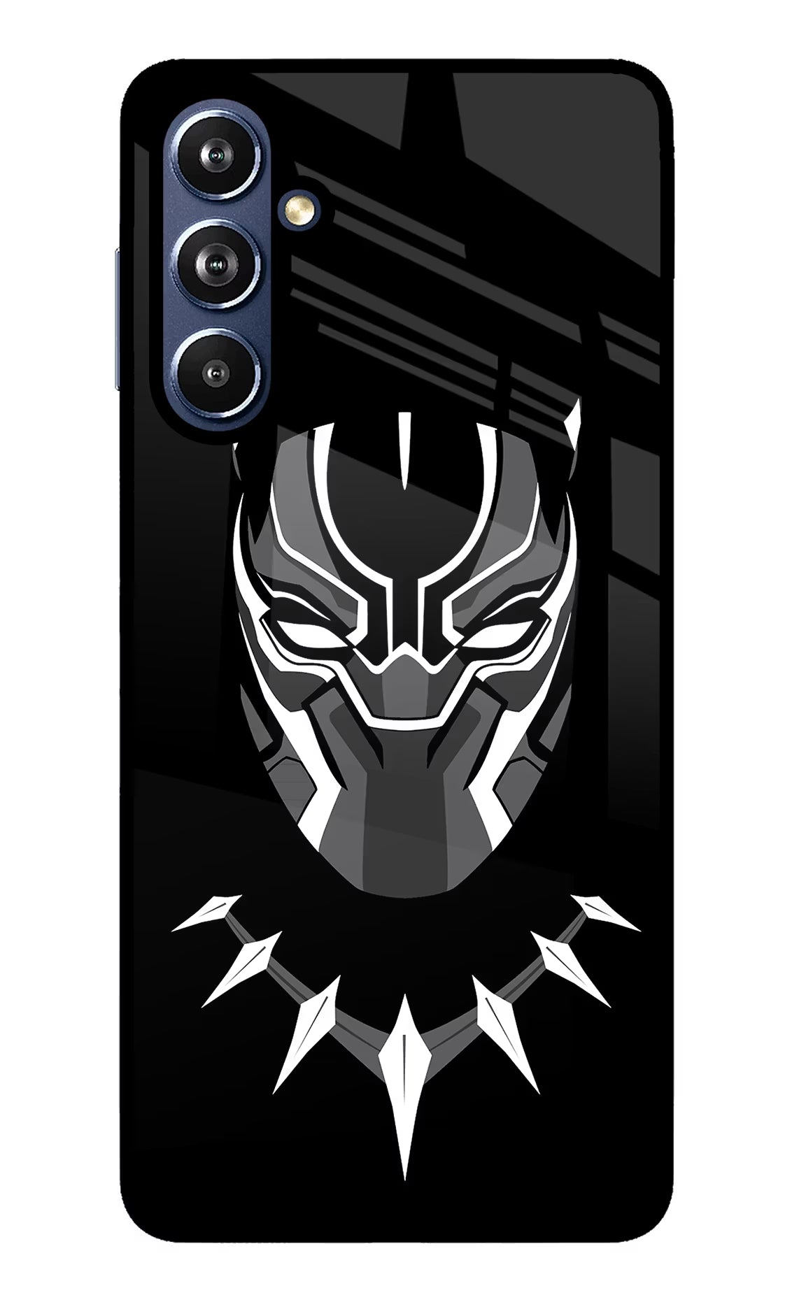 Black Panther Samsung F54 5G Glass Case Back Cover by Casekaro