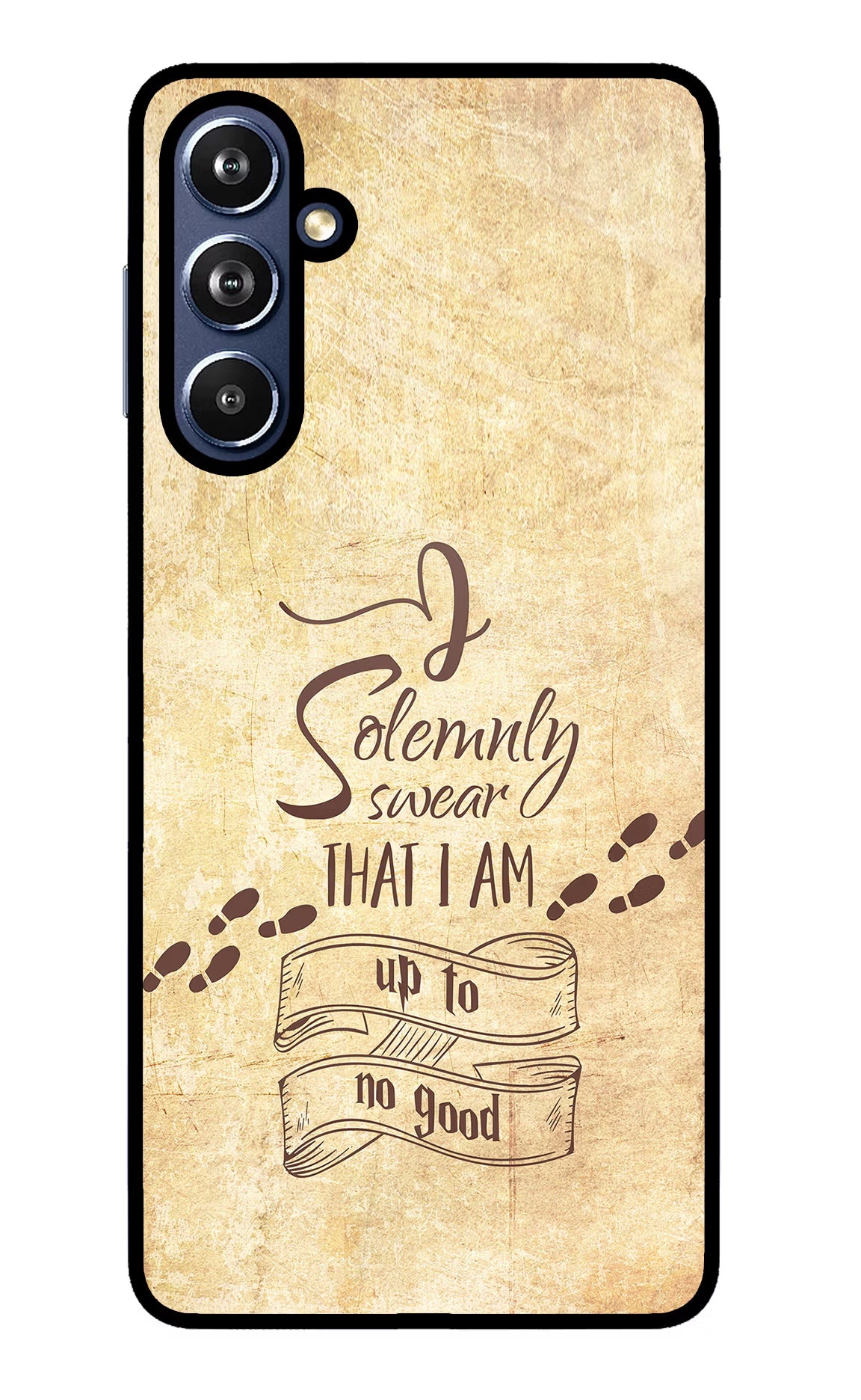 I Solemnly swear that i up to no good Samsung F54 5G Glass Case Back Cover by Casekaro