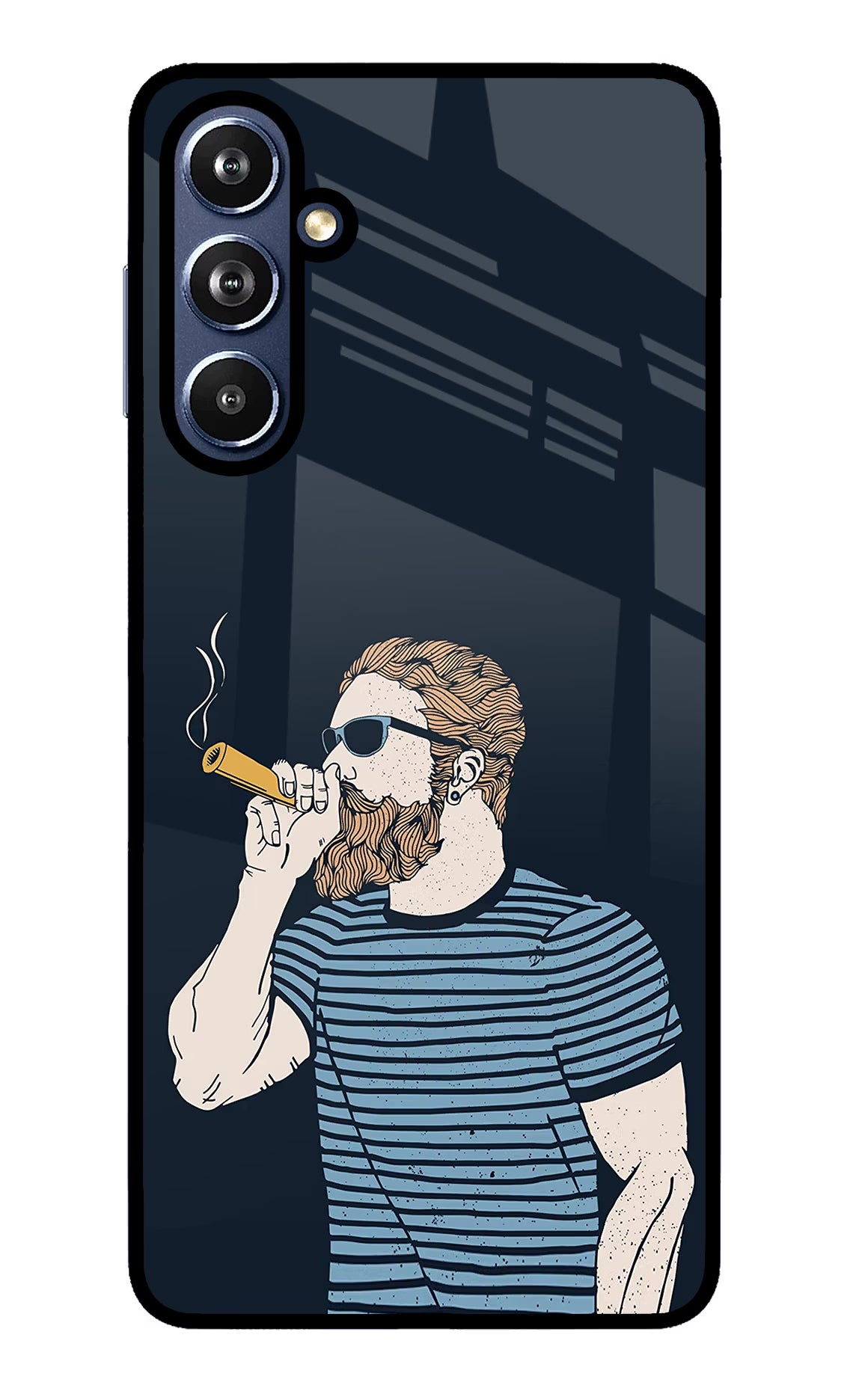 Smoking Samsung F54 5G Glass Case