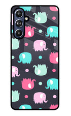 Elephants Samsung F54 5G Glass Case