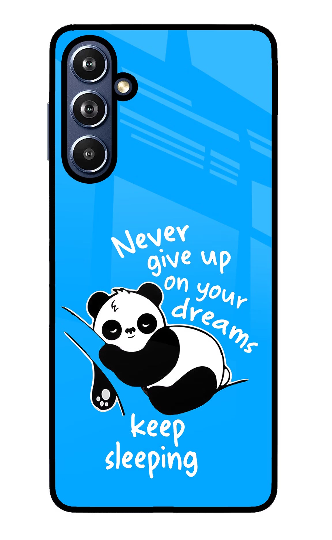 Keep Sleeping Samsung F54 5G Glass Case Back Cover by Casekaro