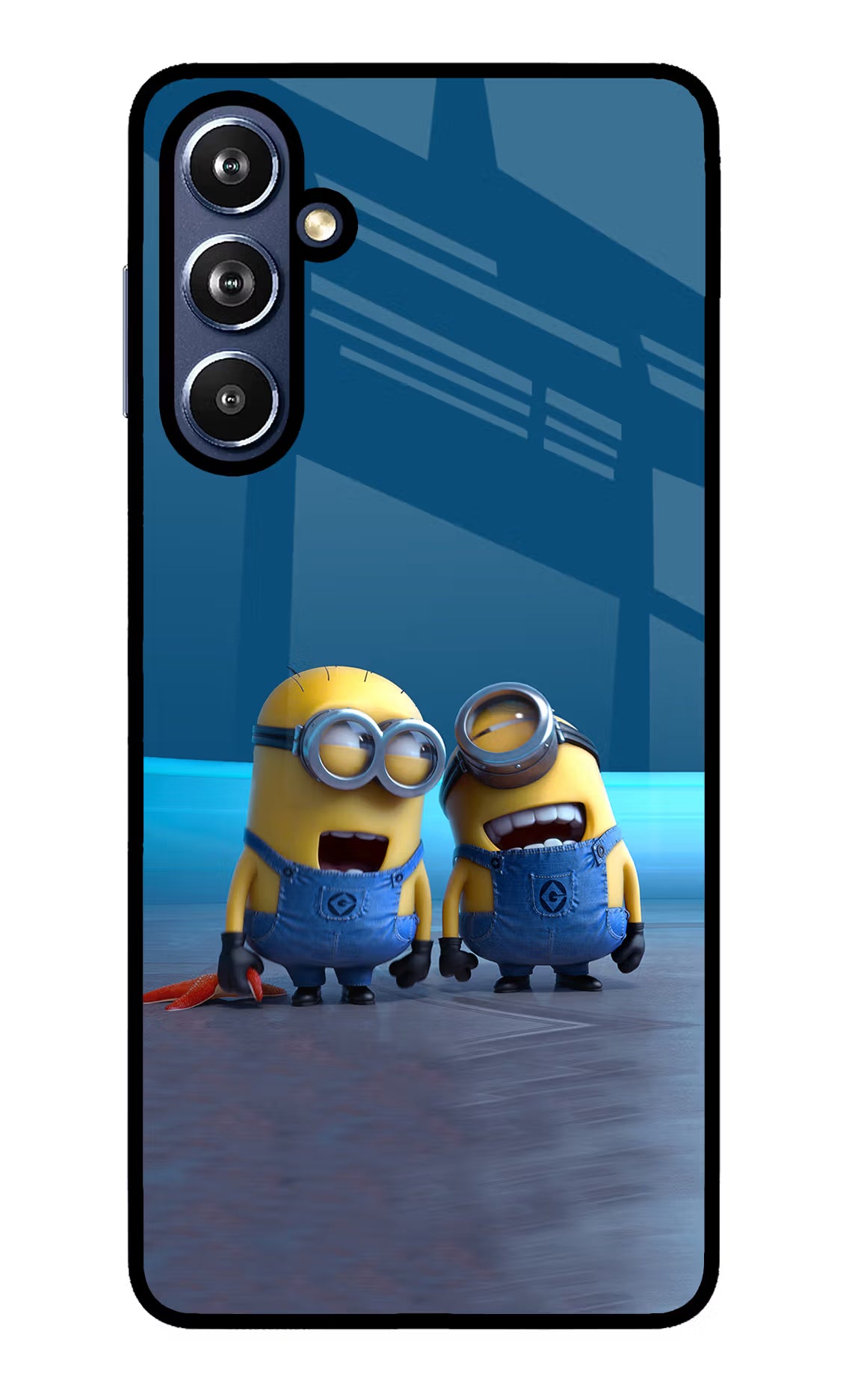 Minion Laughing Samsung F54 5G Glass Case