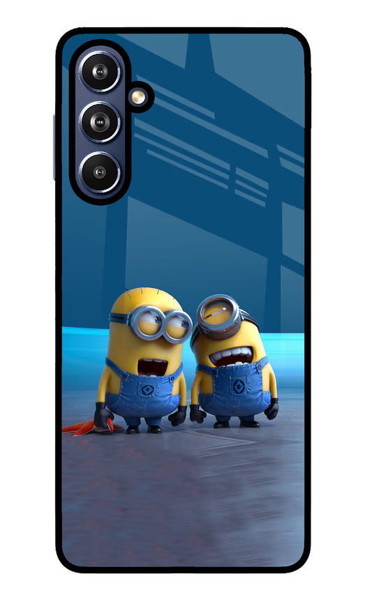 Minion Laughing Samsung F54 5G Glass Case