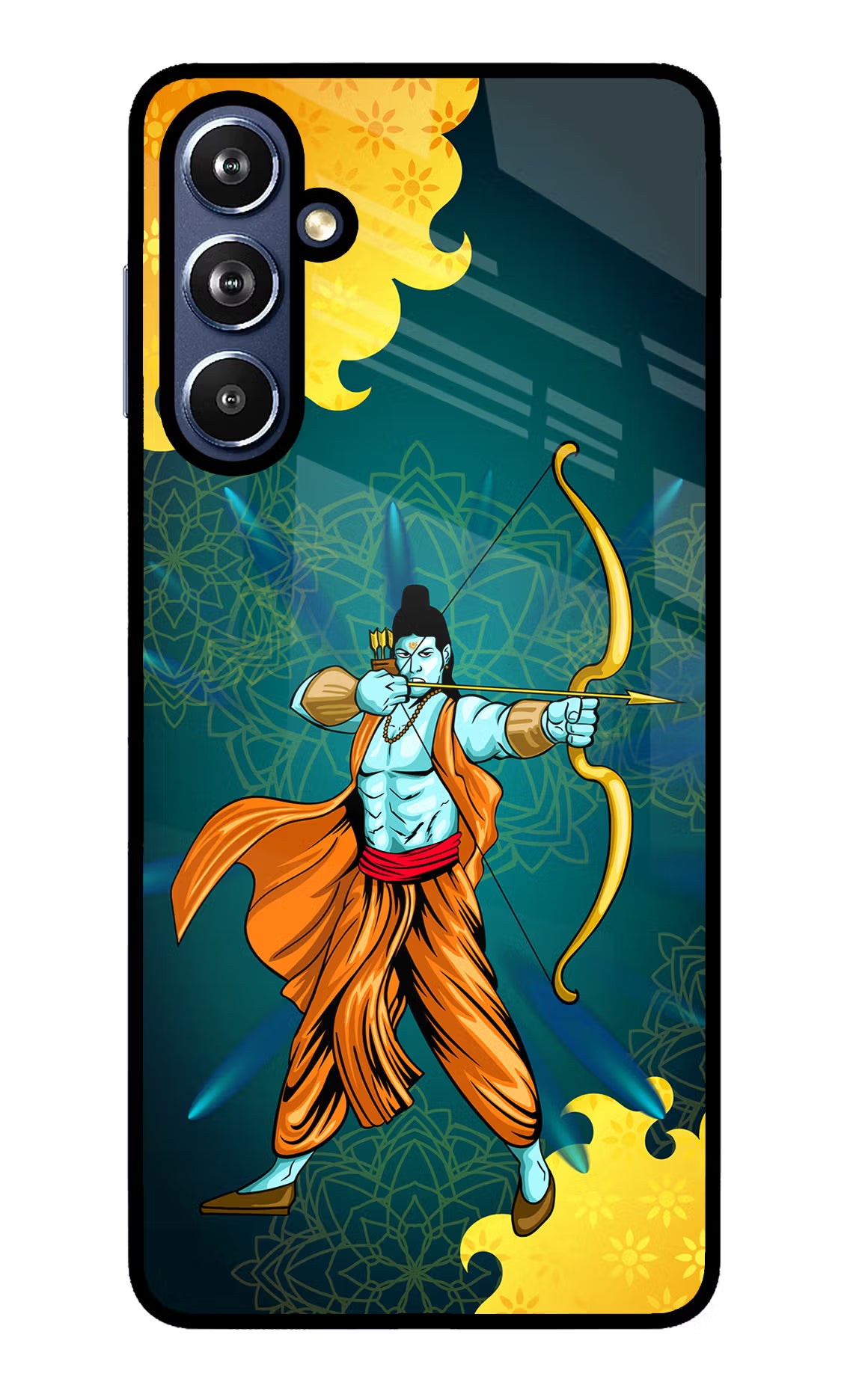 Lord Ram - 6 Samsung F54 5G Glass Case Back Cover by Casekaro