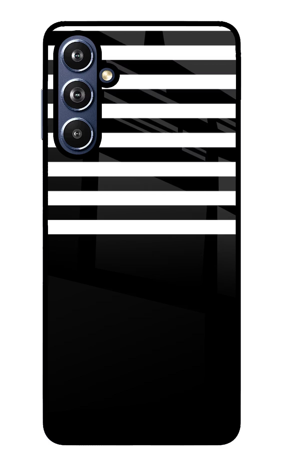 Black and White Print Samsung F54 5G Glass Case