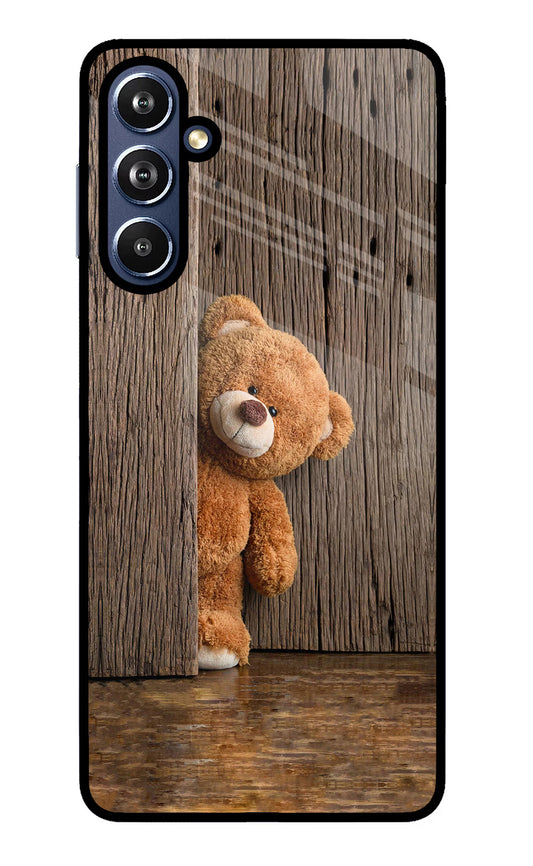 Teddy Wooden Samsung F54 5G Glass Case