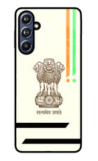 Satyamev Jayate Brown Logo Samsung F54 5G Glass Case