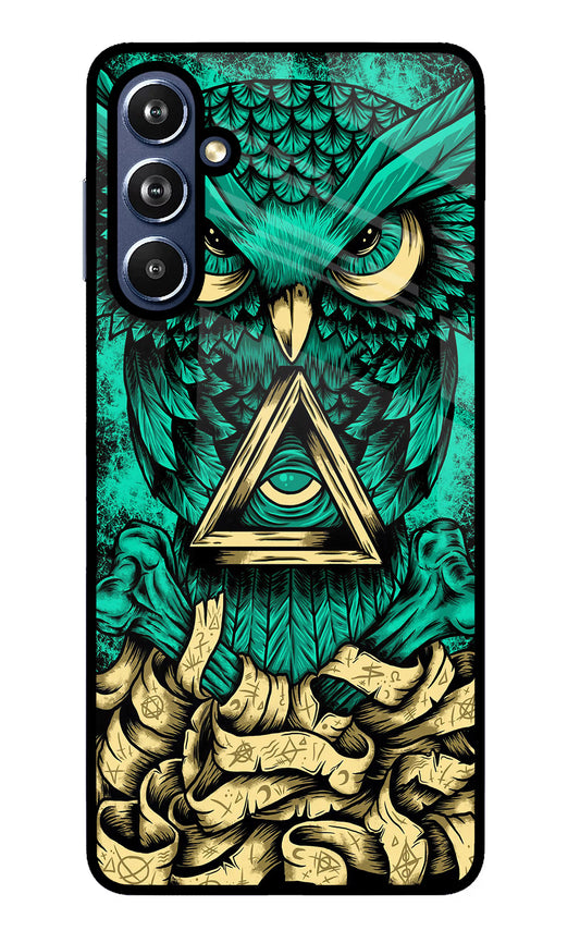 Green Owl Samsung F54 5G Glass Case