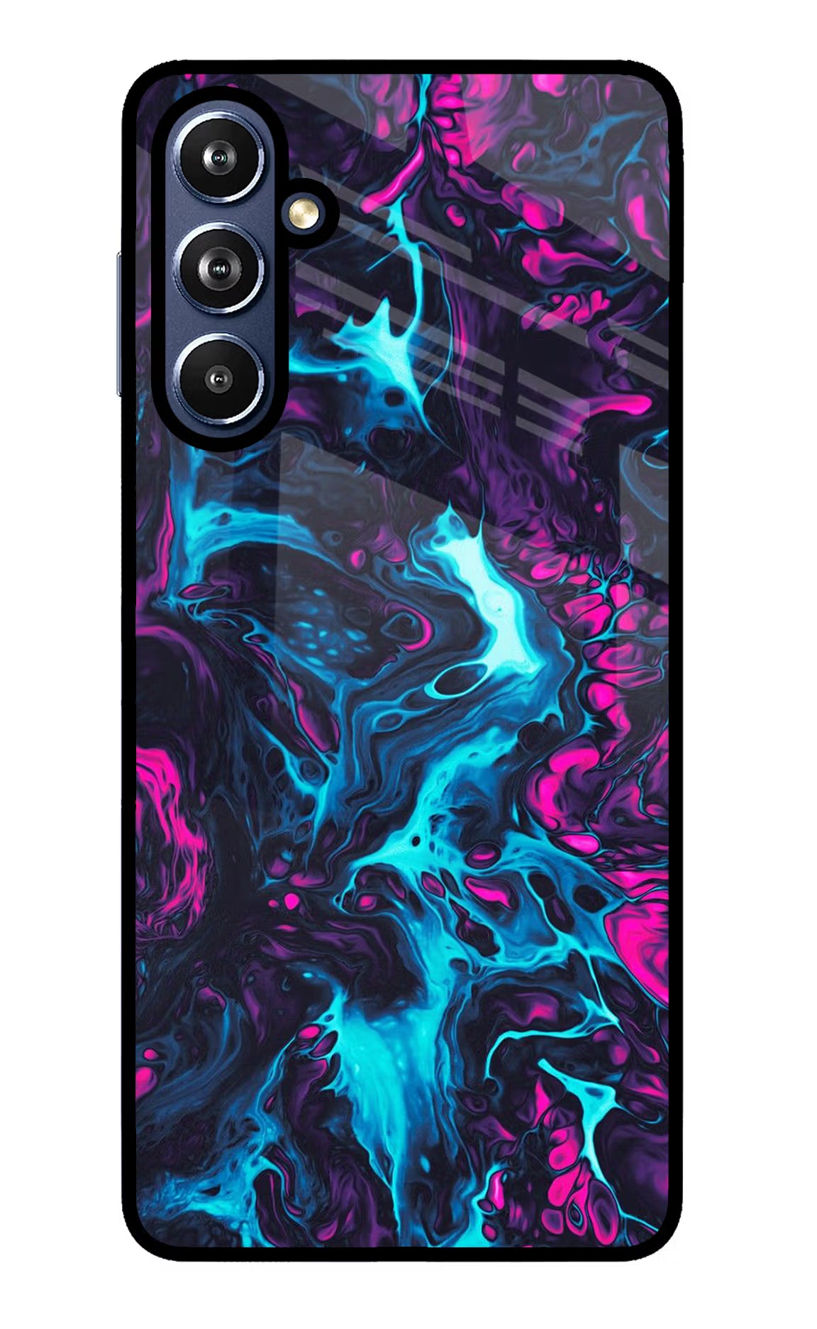 Abstract Samsung F54 5G Glass Case Back Cover by Casekaro