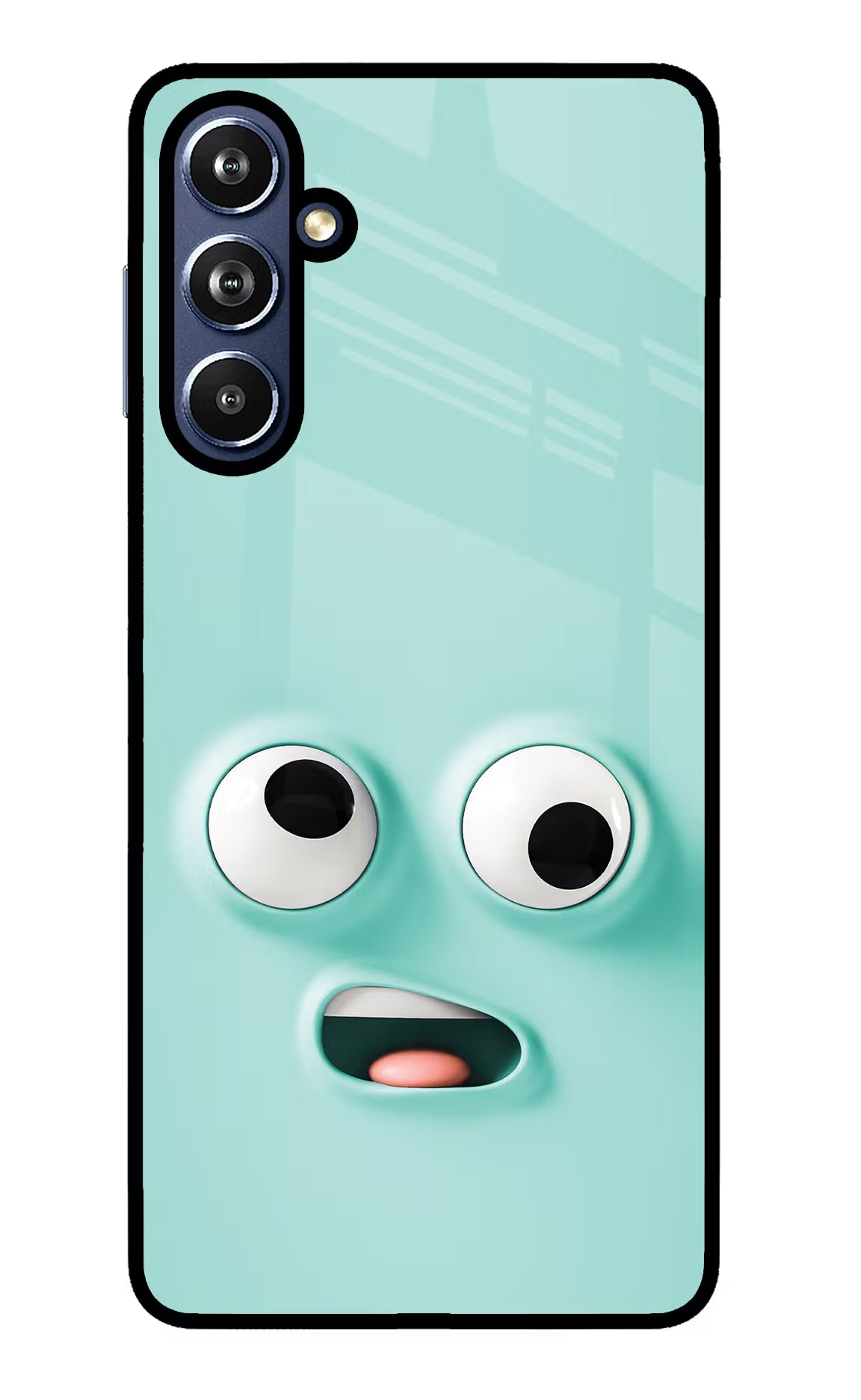 Funny Cartoon Samsung F54 5G Glass Case Back Cover by Casekaro