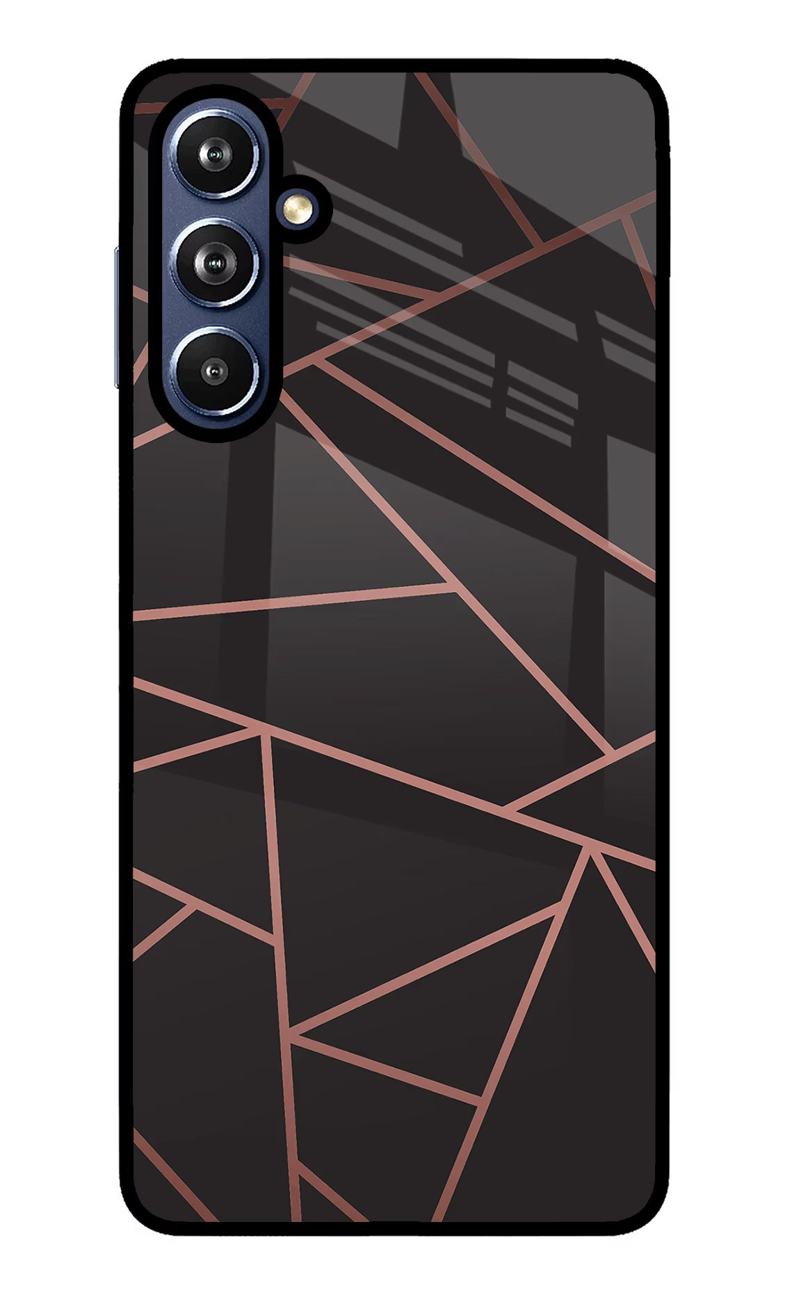 Geometric Pattern Samsung F54 5G Glass Case Back Cover by Casekaro