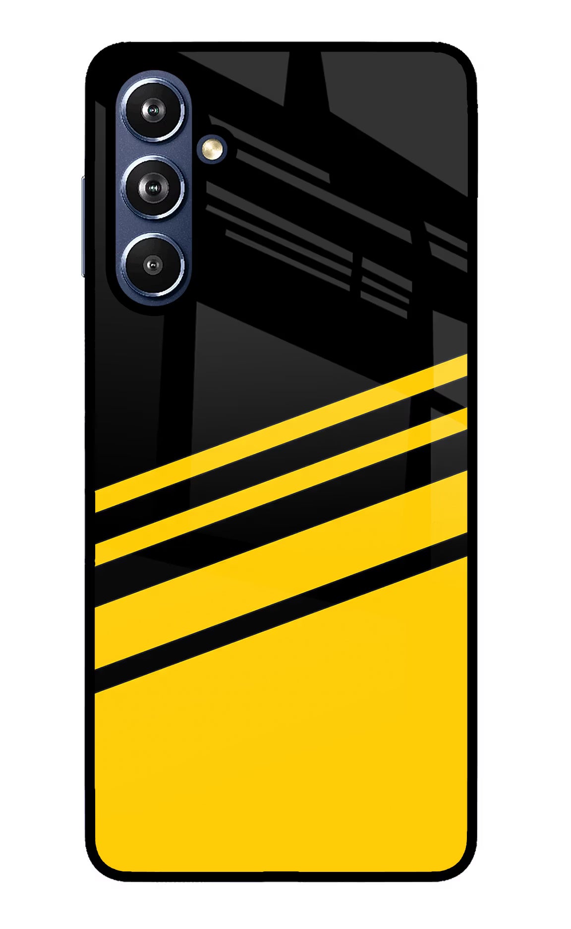 Yellow Shades Samsung F54 5G Glass Case Back Cover by Casekaro