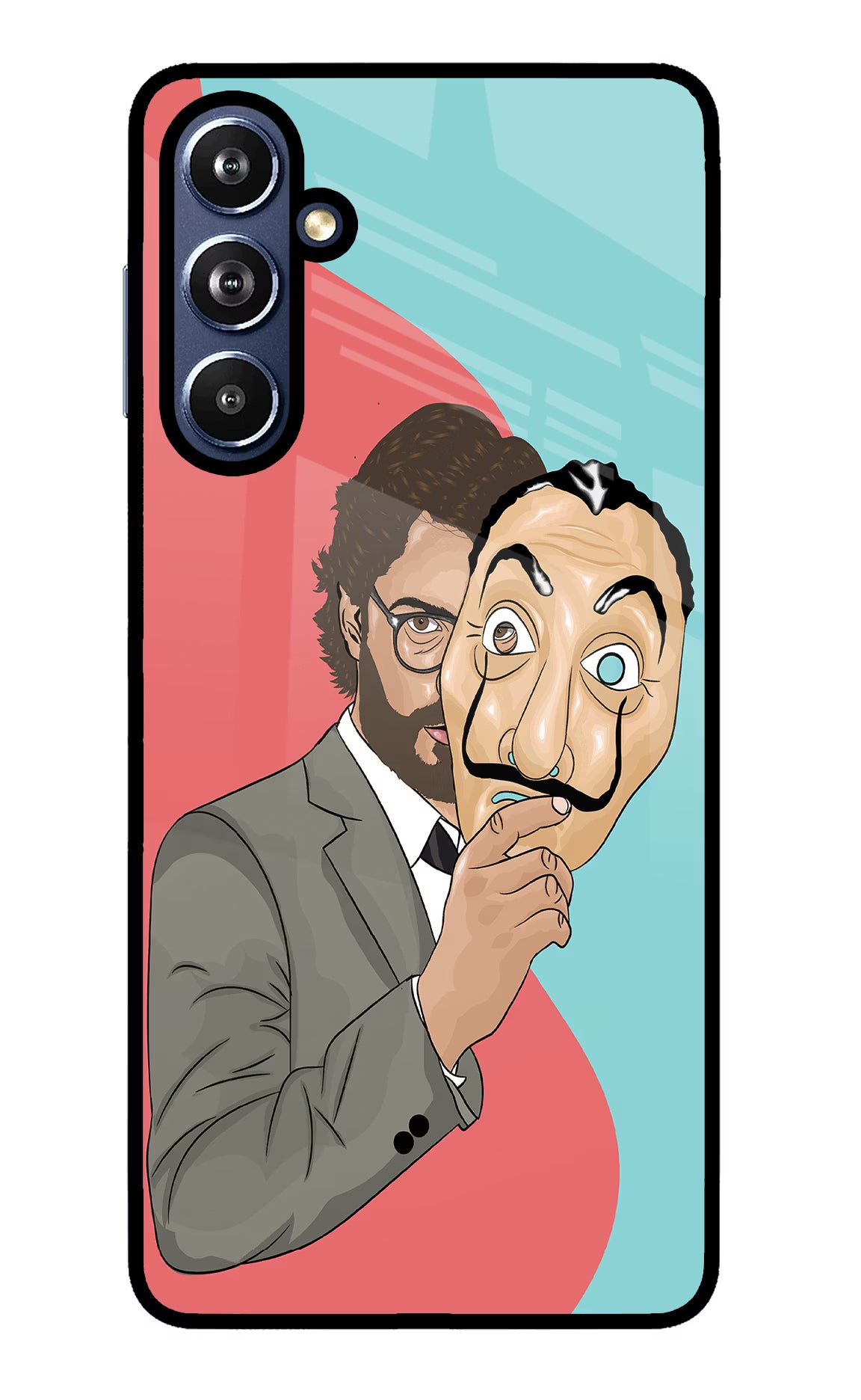 Professor Samsung F54 5G Glass Case Back Cover by Casekaro