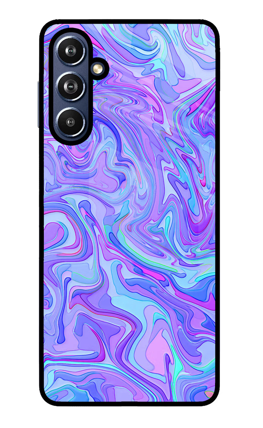 Glitter Samsung F54 5G Back Cover, Glass case