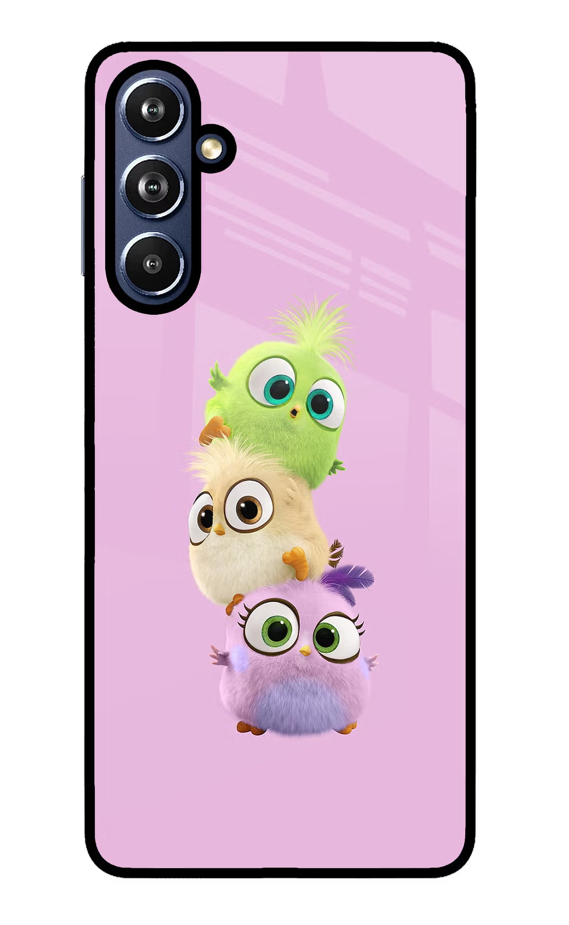 Cute Little Birds Samsung F54 5G Glass Case Back Cover by Casekaro
