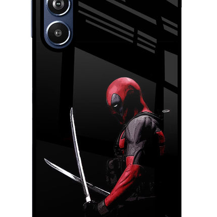 Deadpool Samsung F54 5G Glass Case Back Cover by Casekaro