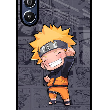 Chota Naruto Samsung F54 5G Glass Case Back Cover by Casekaro
