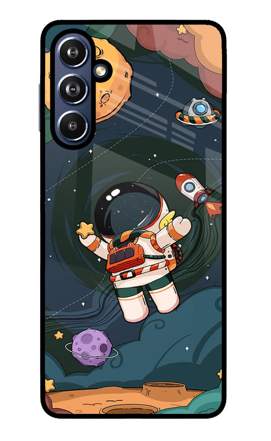 Cartoon Astronaut Samsung F54 5G Glass Case