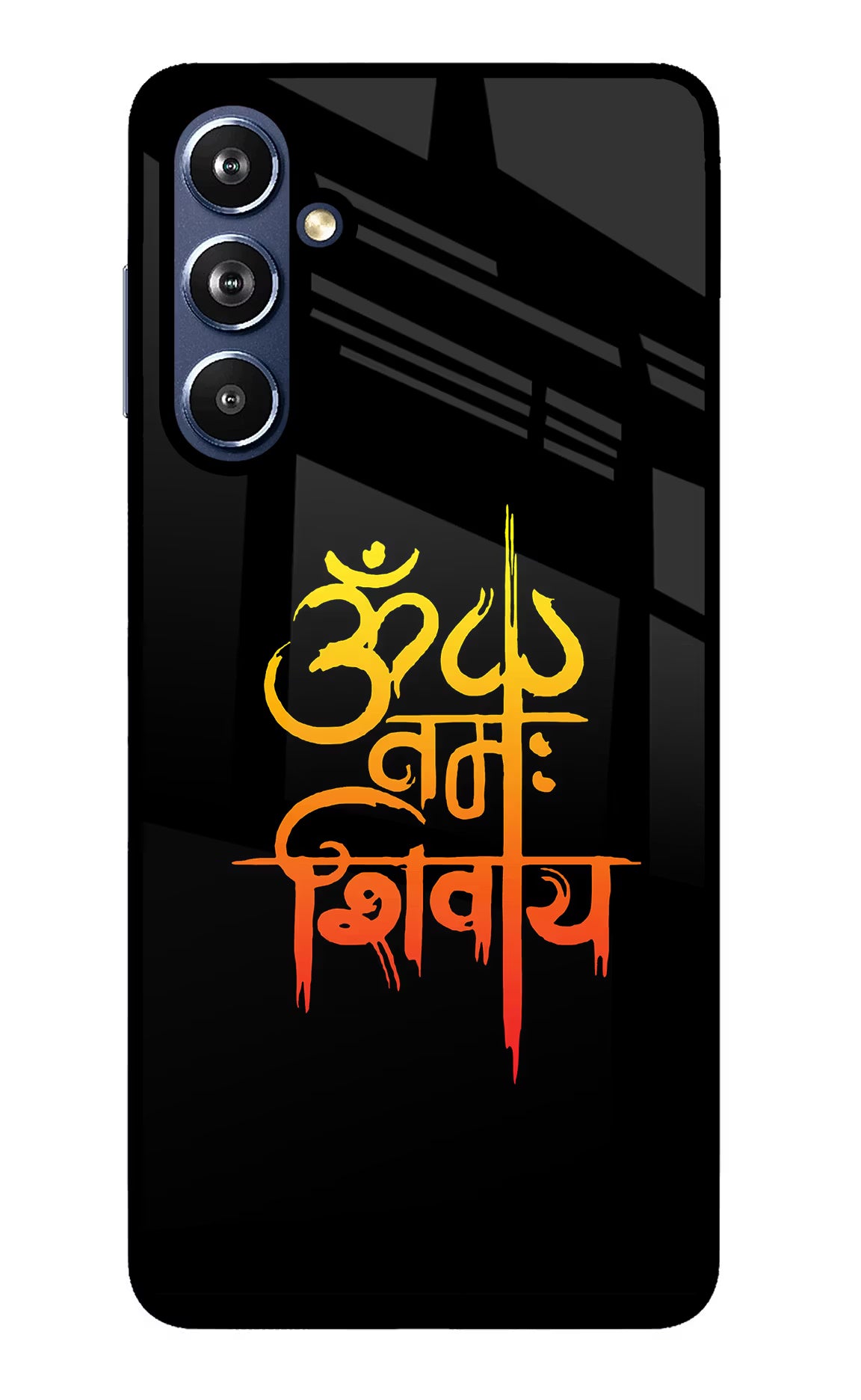 Om Namah Shivay Samsung F54 5G Glass Case Back Cover by Casekaro