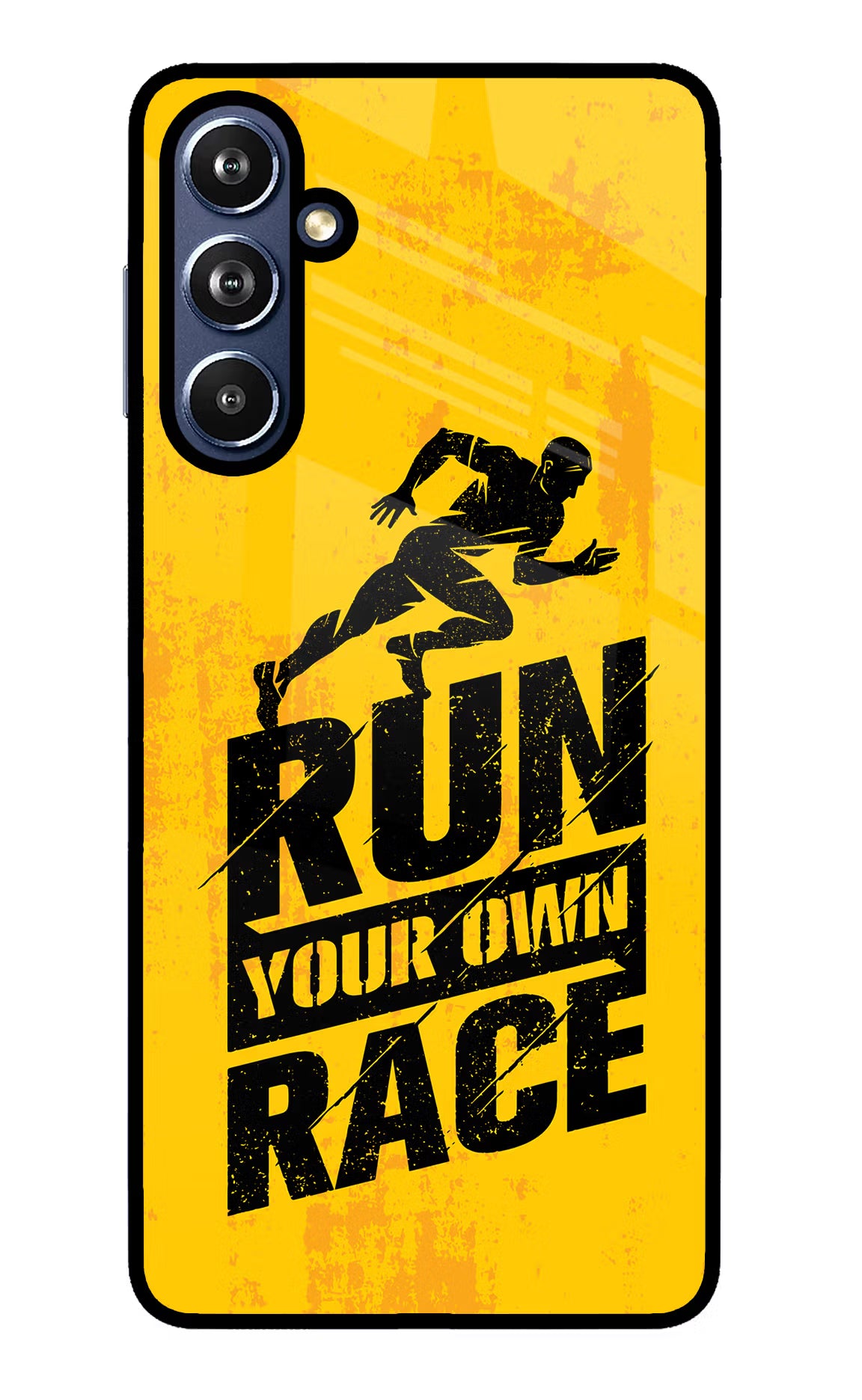 Run Your Own Race Samsung F54 5G Glass Case Back Cover by Casekaro