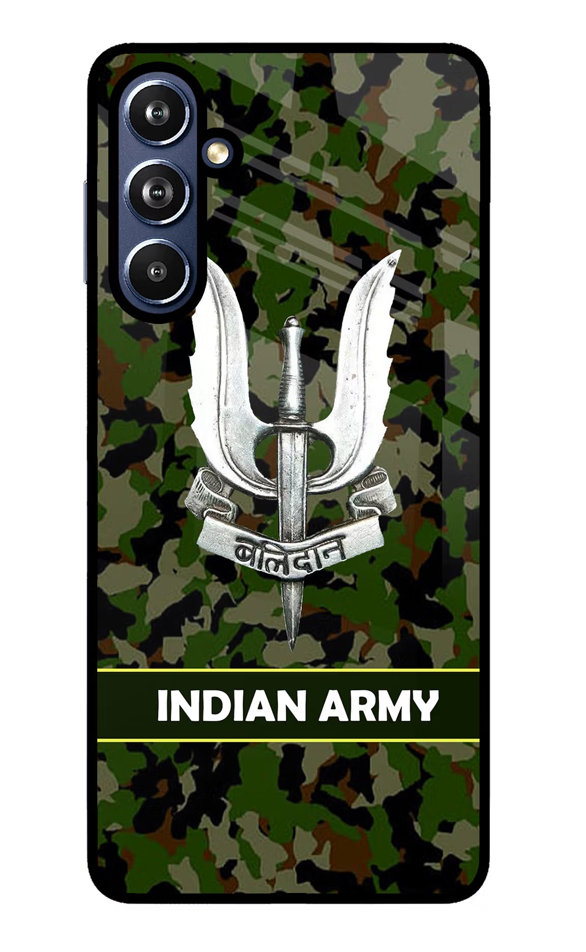 Balidan Indian Logo Samsung F54 5G Glass Case Back Cover by Casekaro