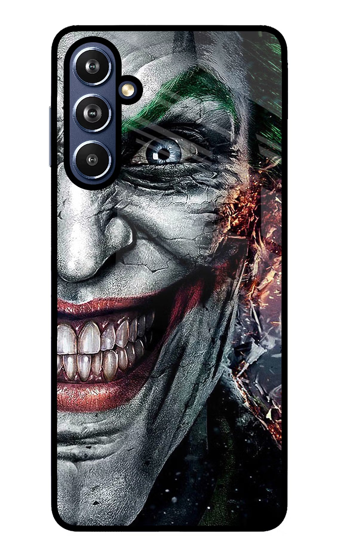 Joker Cam Samsung F54 5G Glass Case Back Cover by Casekaro