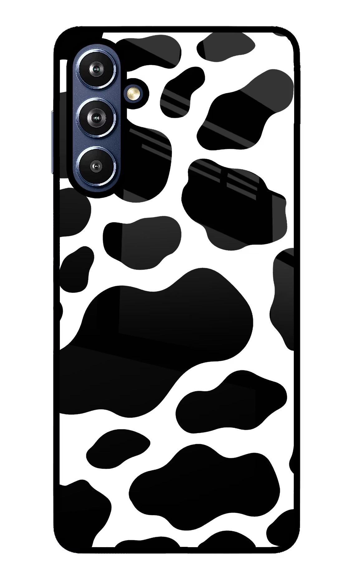 Cow Spots Samsung F54 5G Glass Case Back Cover by Casekaro