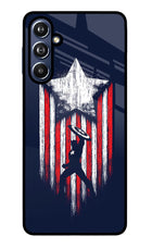 Captain America Marvel Art Samsung F54 5G Glass Case