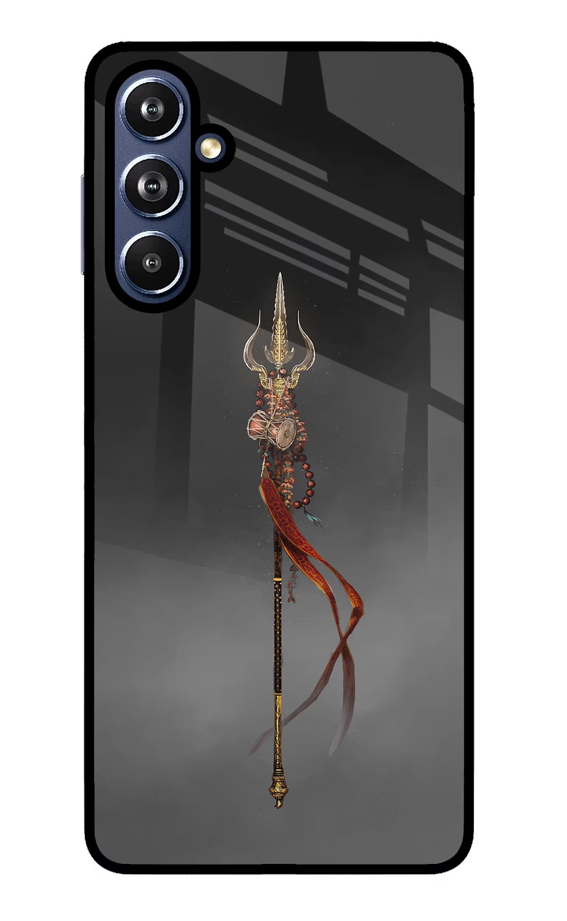 Shiv Trishul Samsung F54 5G Glass Case Back Cover by Casekaro