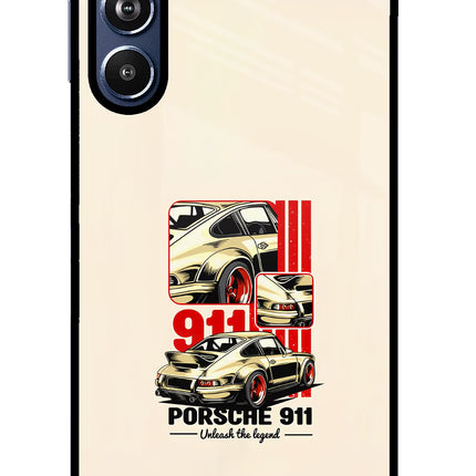 Classic Porsche 911 Samsung F54 5G Glass Case Back Cover by Casekaro