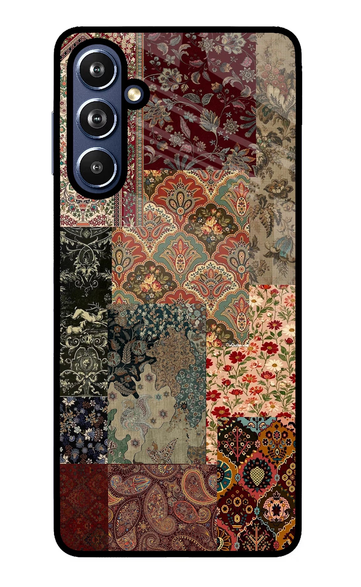 Desi Print Samsung F54 5G Glass Case Back Cover by Casekaro