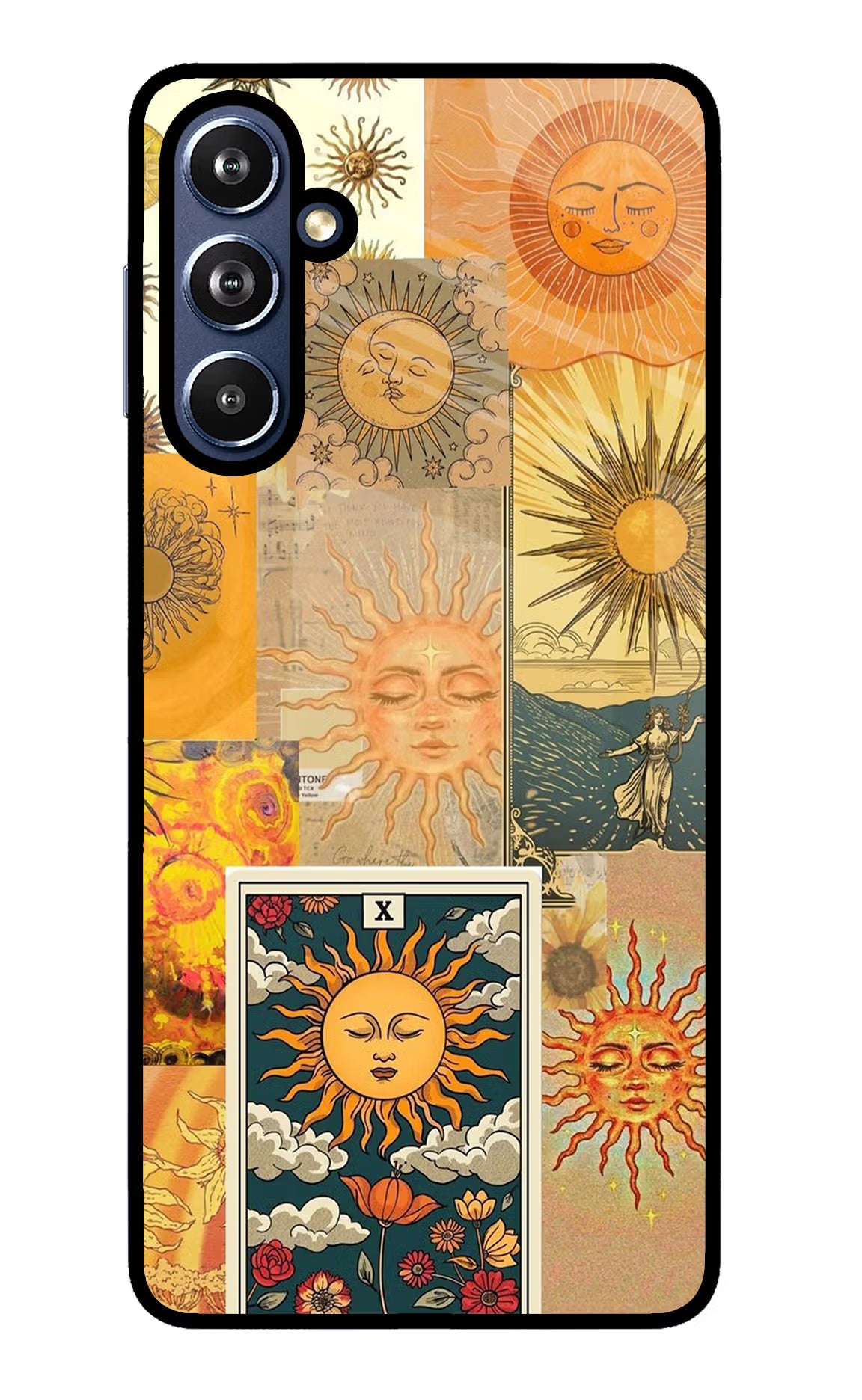 Sun Samsung F54 5G Glass Case Back Cover by Casekaro