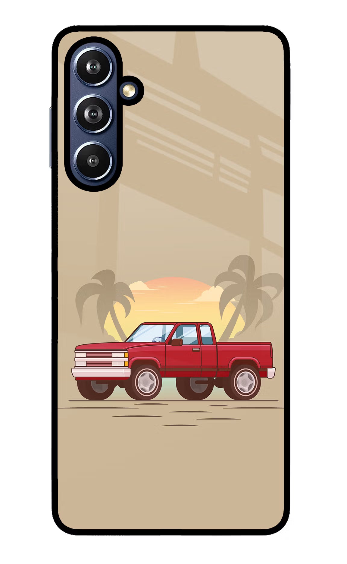 Desert Classic Drive Samsung F54 5G Glass Case Back Cover by Casekaro