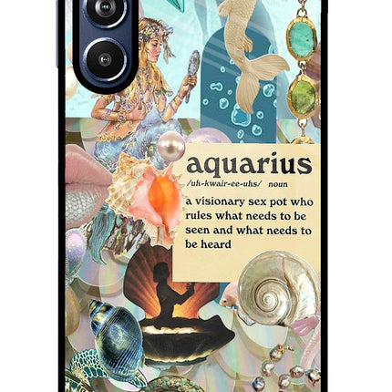 Aquarius Zodiac Samsung F54 5G Glass Case