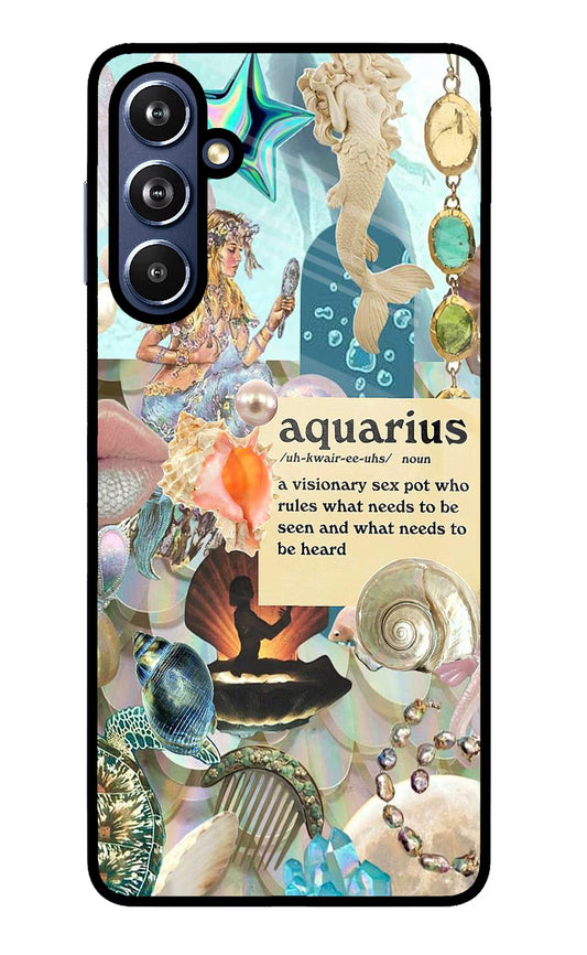 Aquarius Zodiac Samsung F54 5G Glass Case