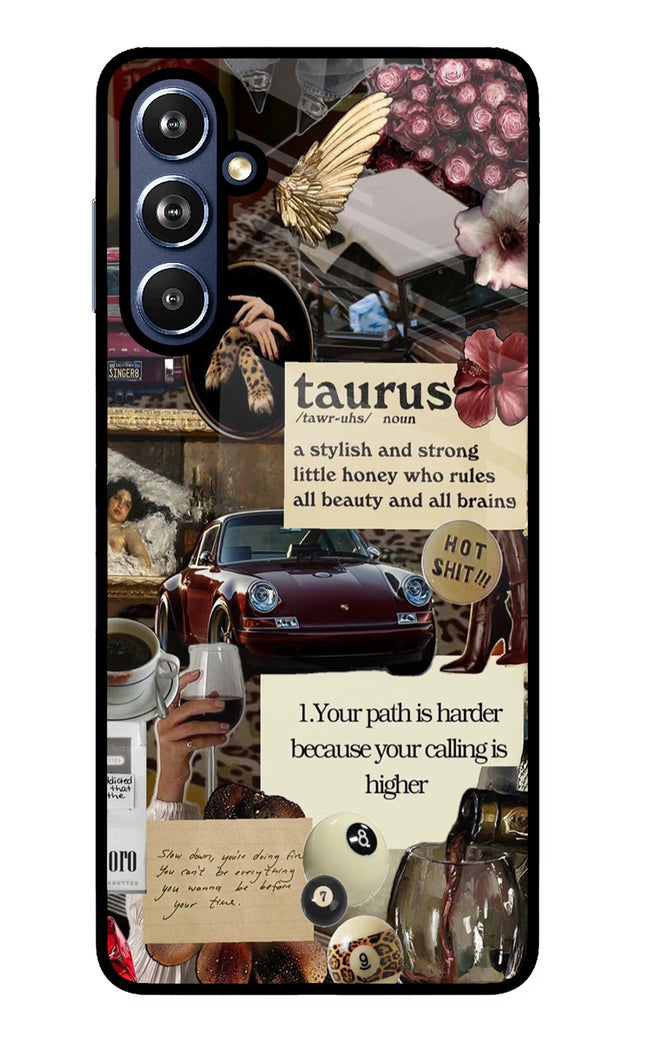 Taurus Zodiac Samsung F54 5G Glass Case
