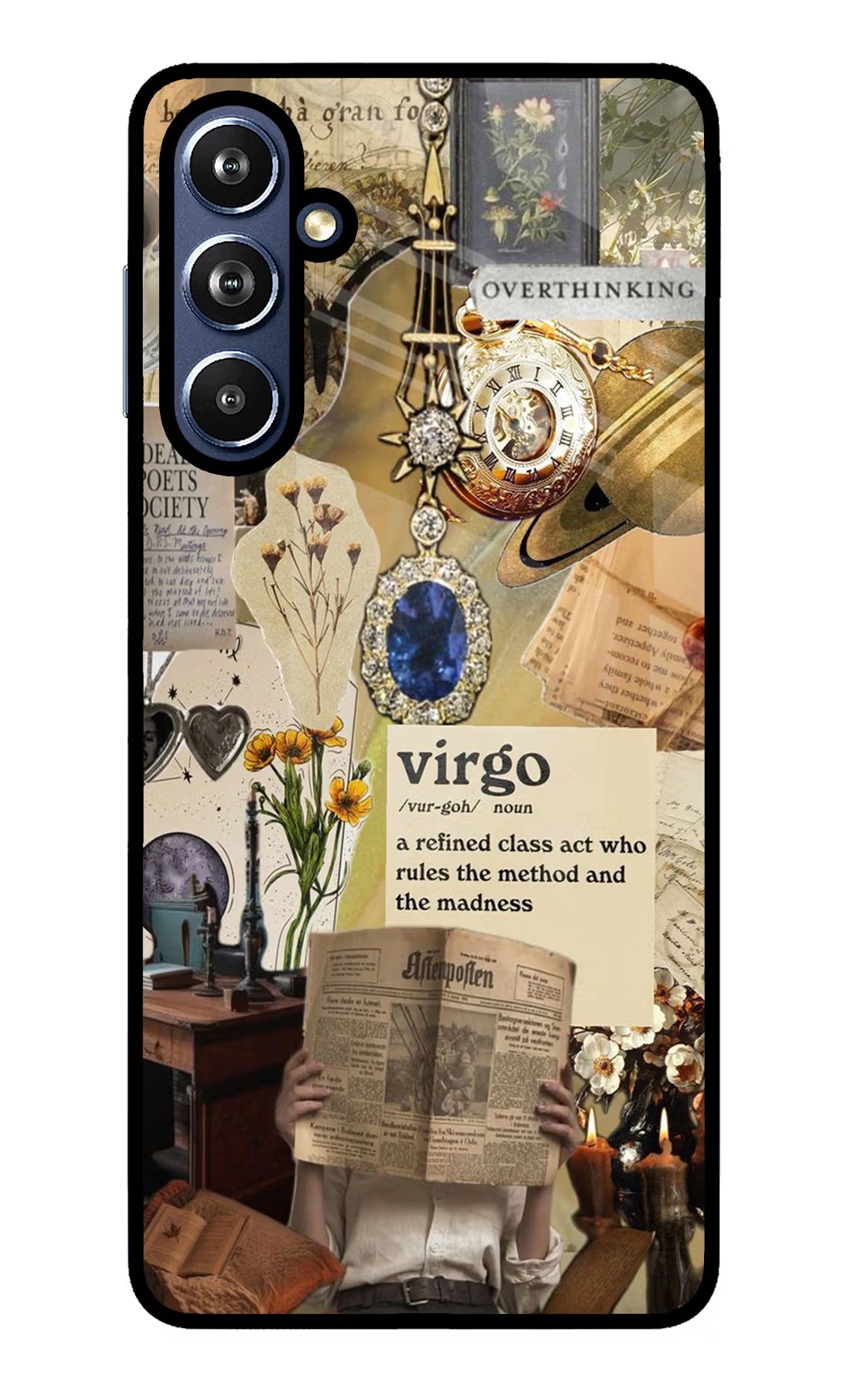 Virgo Zodiac Samsung F54 5G Glass Case Back Cover by Casekaro