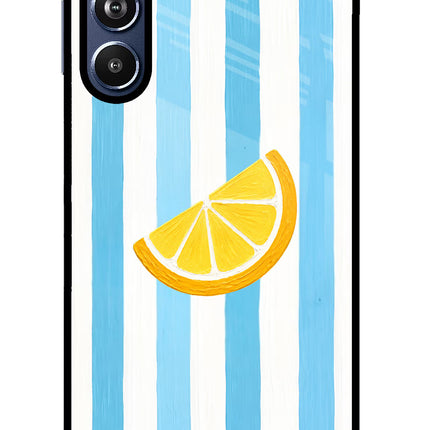 Summer Lemon Samsung F54 5G Glass Case