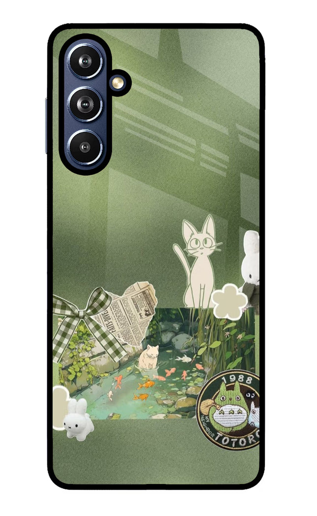 Aesthetic anime Samsung F54 5G Glass Case