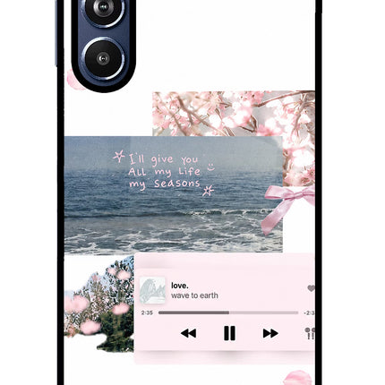 Wave to earth Samsung F54 5G Glass Case