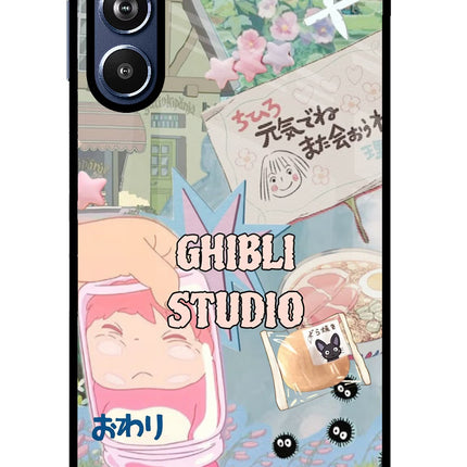 Studio Ghibli Samsung F54 5G Glass Case