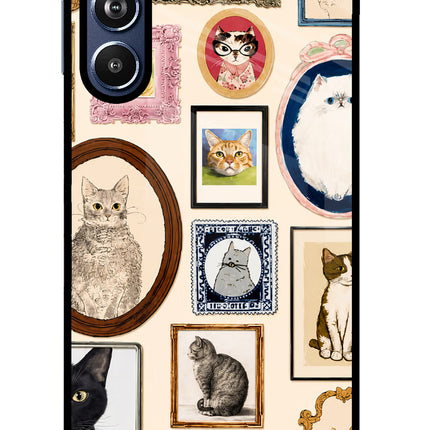 Mirror Cats Samsung F54 5G Glass Case