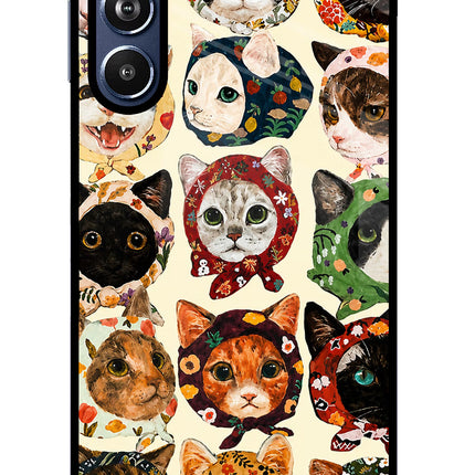Cool Cat Samsung F54 5G Glass Case
