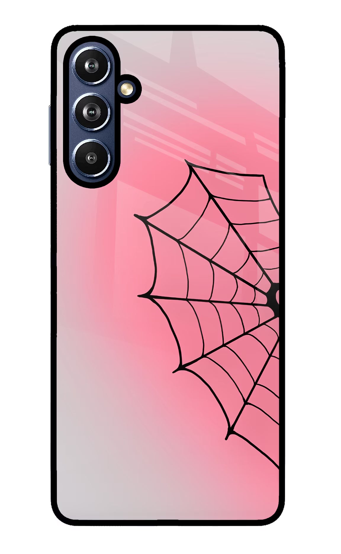 Pink Web Samsung F54 5G Glass Case