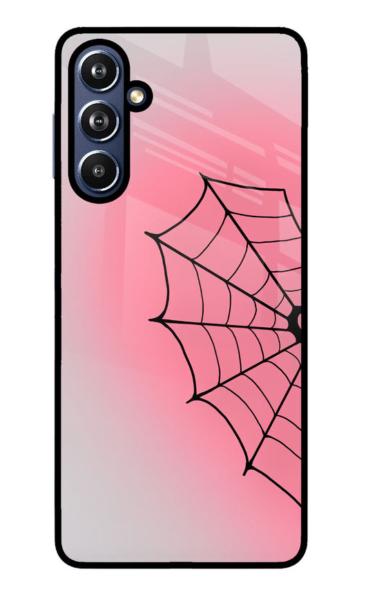 Pink Web Samsung F54 5G Glass Case